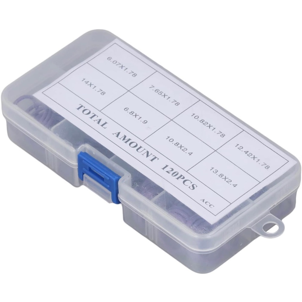 120PCS Air Conditioning O Ring Seal Set 8 Sizes Assortment Car Air Conditioning